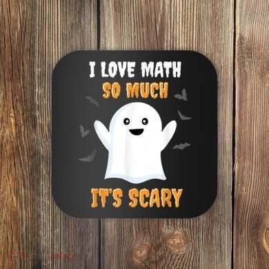 Math Teacher Halloween Funny Math Class School Mathematician Coaster