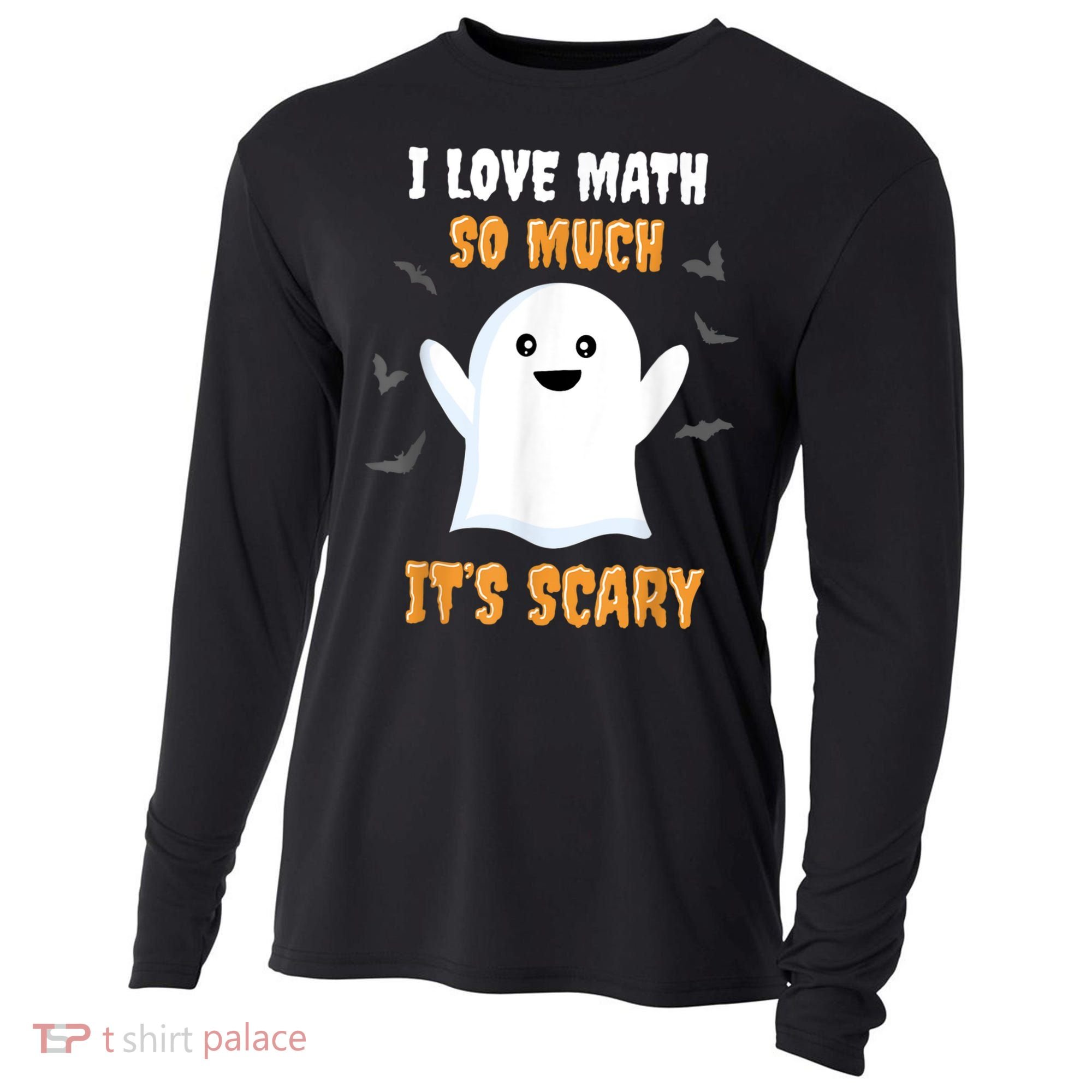 Math Teacher Halloween Funny Math Class School Mathematician Cooling Performance Long Sleeve Crew