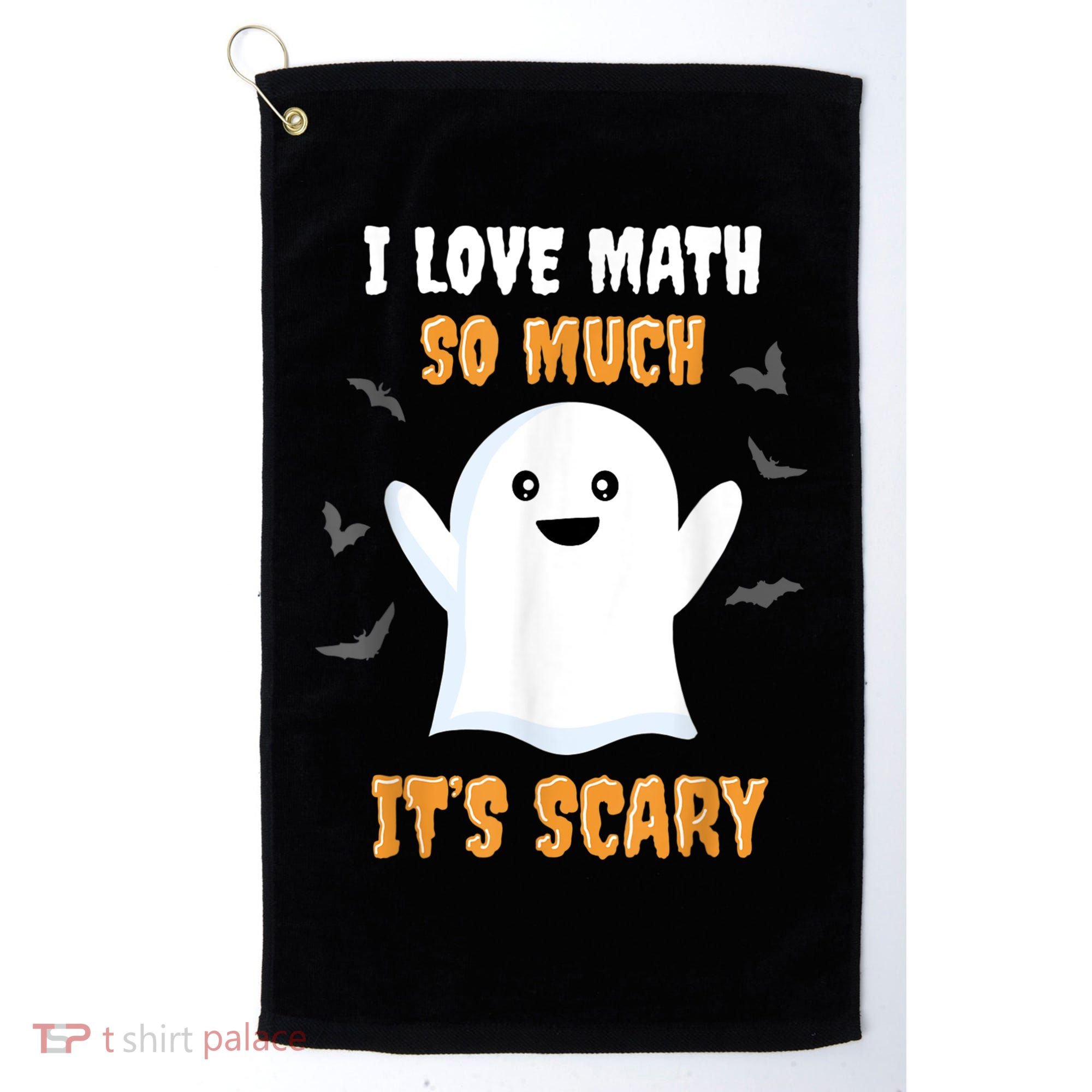 Math Teacher Halloween Funny Math Class School Mathematician Golf Towel