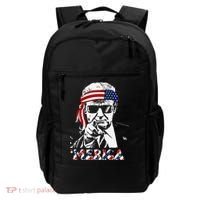 Merica Trump Happy American Flag Backpack thumb 0