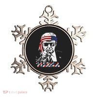Merica Trump Happy American Flag Ornament thumb 0