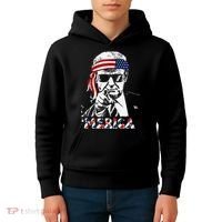 Merica Trump Happy American Flag Kids Hoodie thumb 4