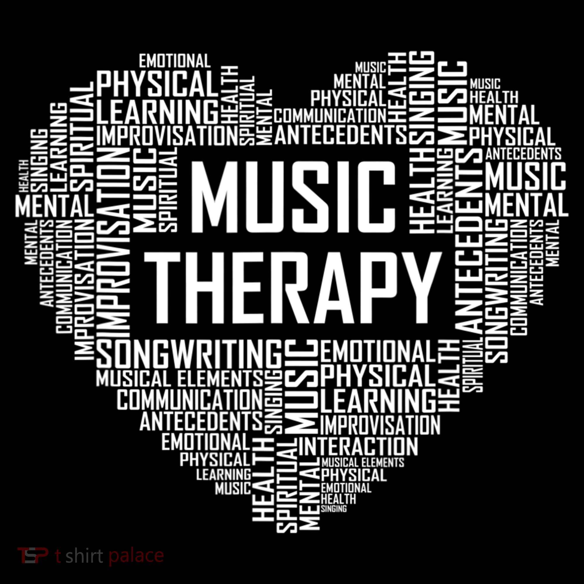 Music Therapy Heart Gift Therapist Appreciation Graduation Gift Women's Hoodie