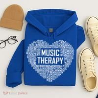 Music Therapy Heart Gift Therapist Appreciation Graduation Gift Hoodie thumb 4