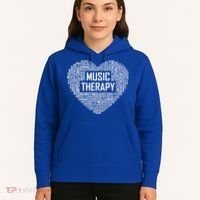 Music Therapy Heart Gift Therapist Appreciation Graduation Gift Hoodie thumb 5