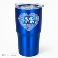 Music Therapy Heart Gift Therapist Appreciation Graduation Gift Tumbler thumb 0