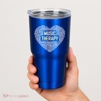 Music Therapy Heart Gift Therapist Appreciation Graduation Gift Tumbler thumb 2