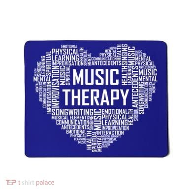 Music Therapy Heart Gift Therapist Appreciation Graduation Gift Mousepad