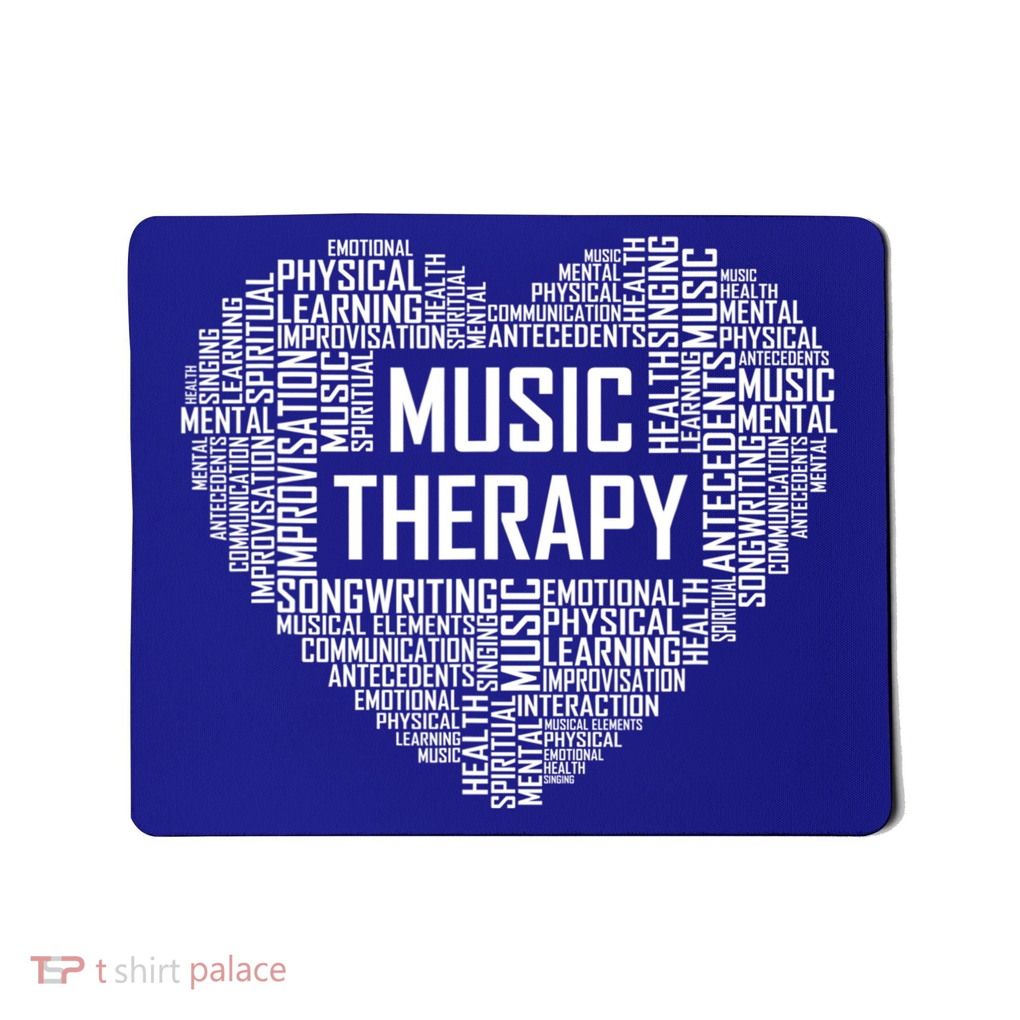 Music Therapy Heart Gift Therapist Appreciation Graduation Gift Mousepad