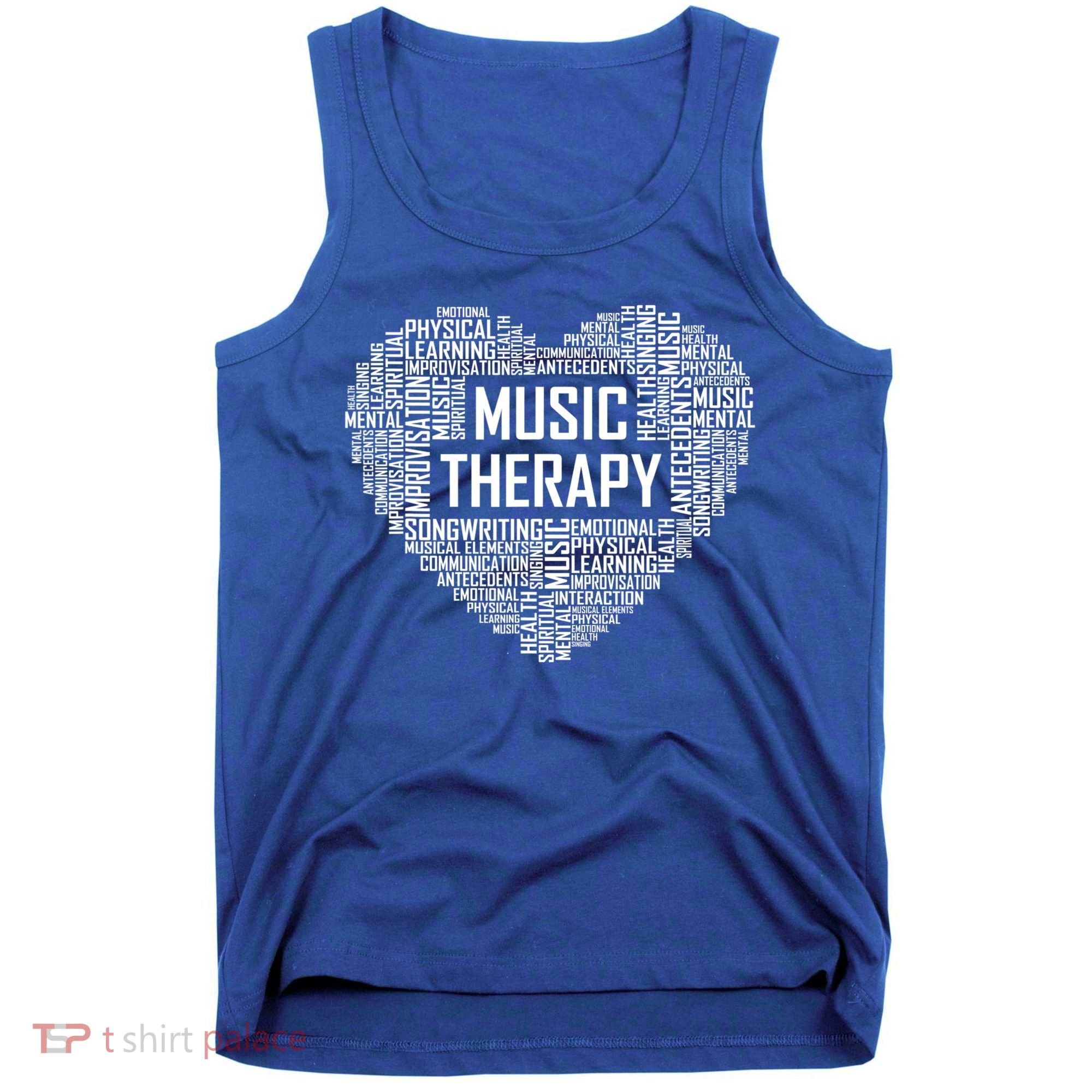 Music Therapy Heart Gift Therapist Appreciation Graduation Gift Tank Top