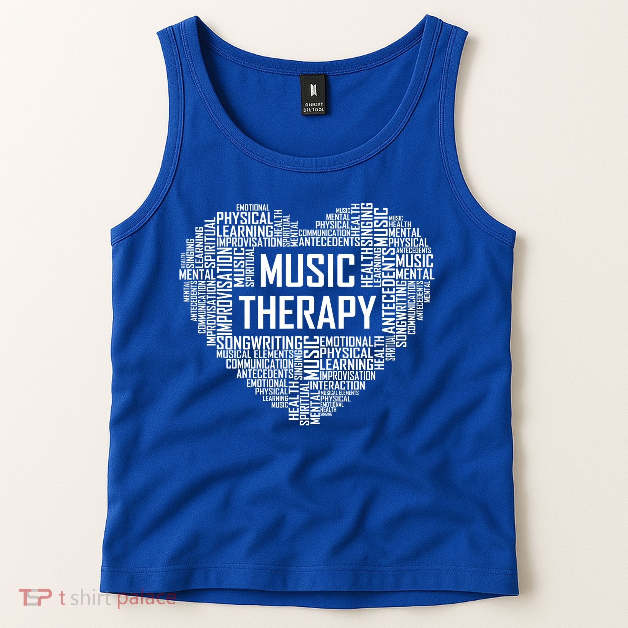 Music Therapy Heart Gift Therapist Appreciation Graduation Gift Tank Top