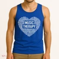 Music Therapy Heart Gift Therapist Appreciation Graduation Gift Tank Top thumb 3