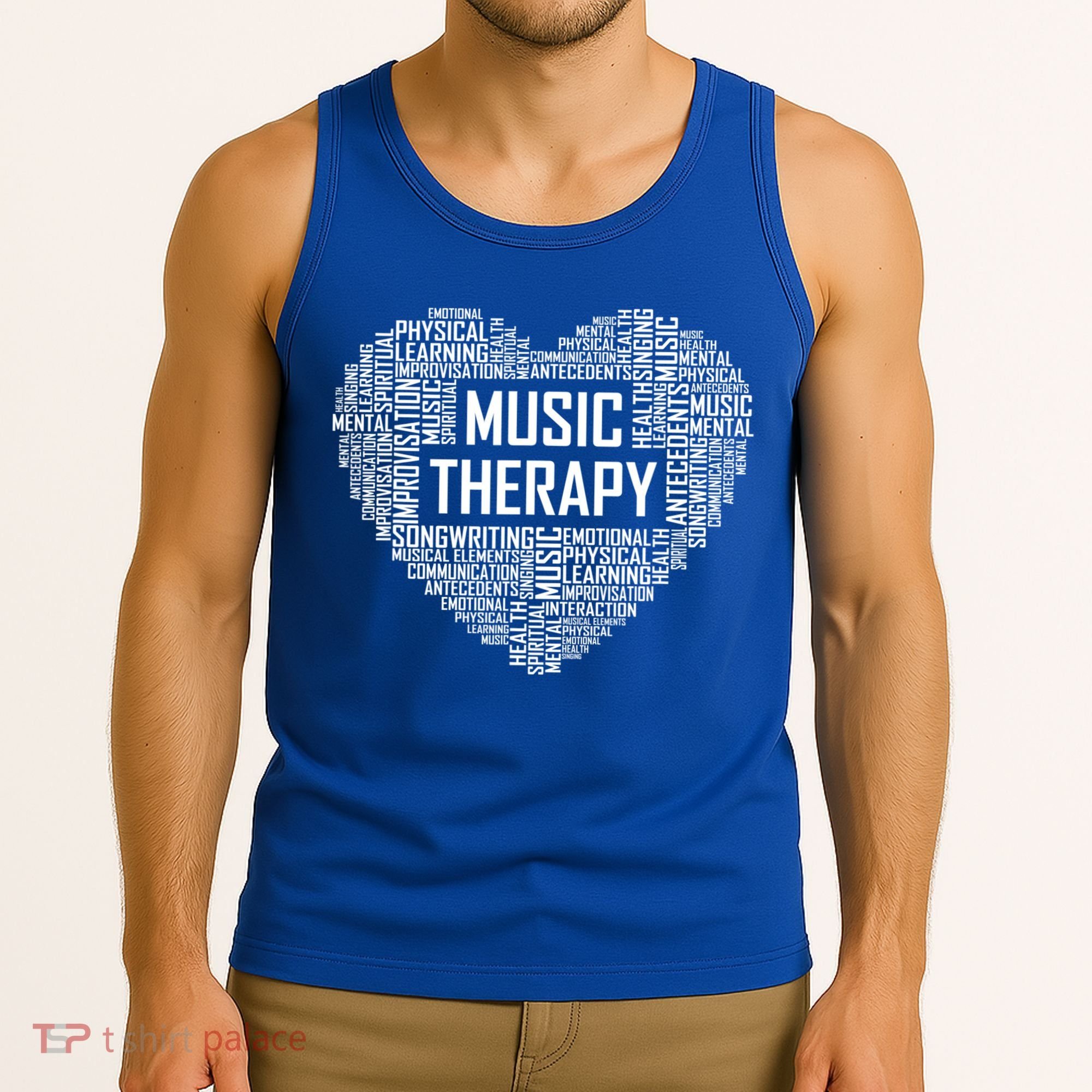 Music Therapy Heart Gift Therapist Appreciation Graduation Gift Tank Top