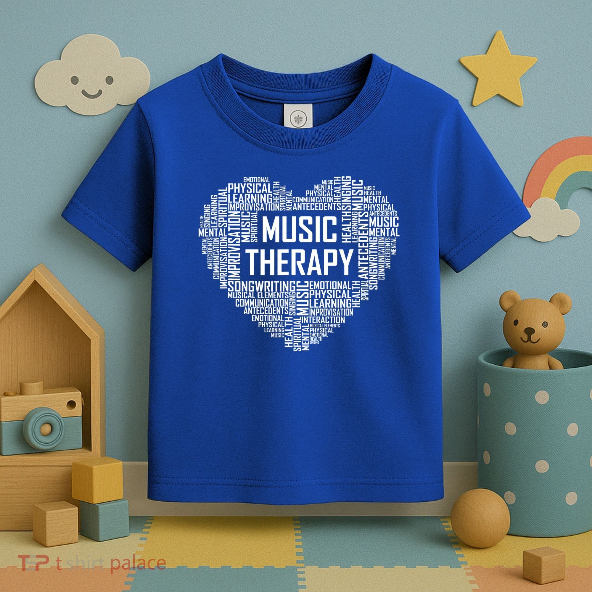 Music Therapy Heart Gift Therapist Appreciation Graduation Gift Toddler T-Shirt