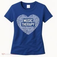 Music Therapy Heart Gift Therapist Appreciation Graduation Gift Women's T-Shirt thumb 0