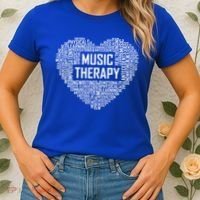 Music Therapy Heart Gift Therapist Appreciation Graduation Gift Women's T-Shirt thumb 2