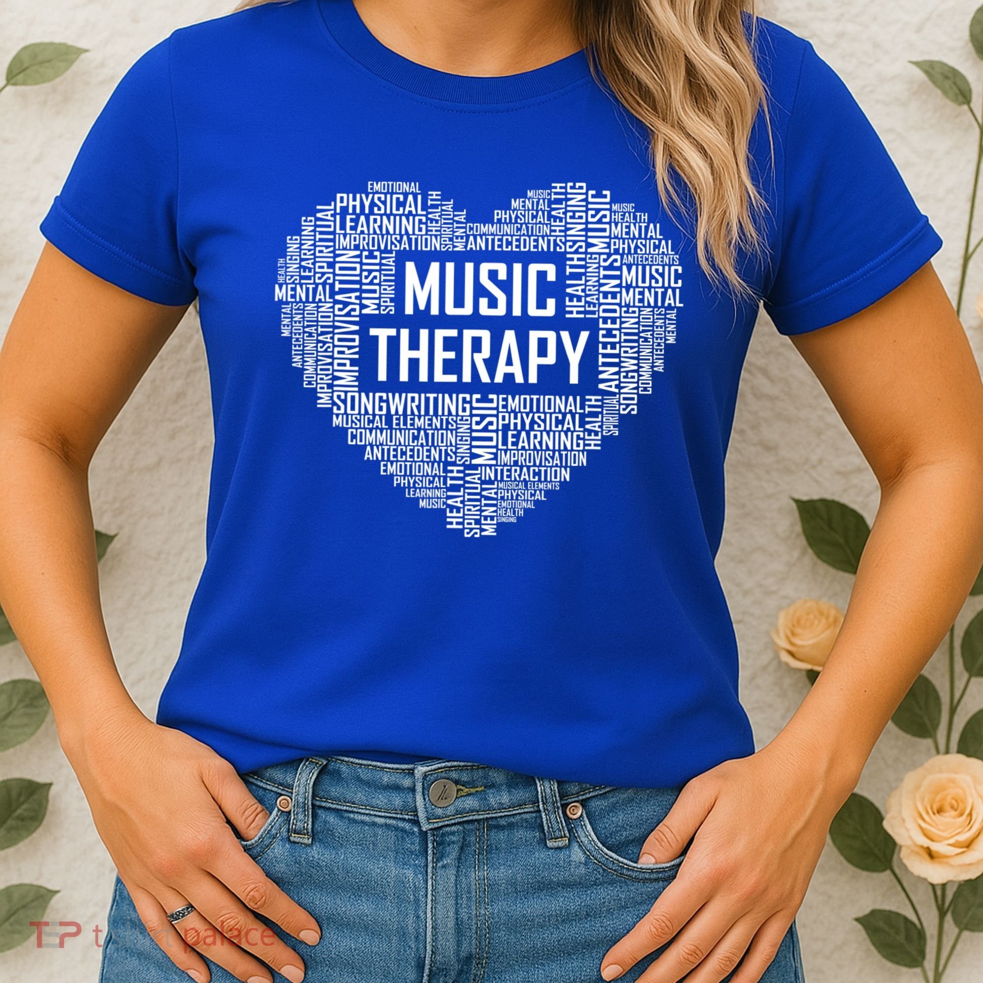 Music Therapy Heart Gift Therapist Appreciation Graduation Gift Women's T-Shirt