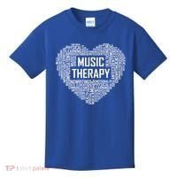 Music Therapy Heart Gift Therapist Appreciation Graduation Gift Kids T-Shirt thumb 0