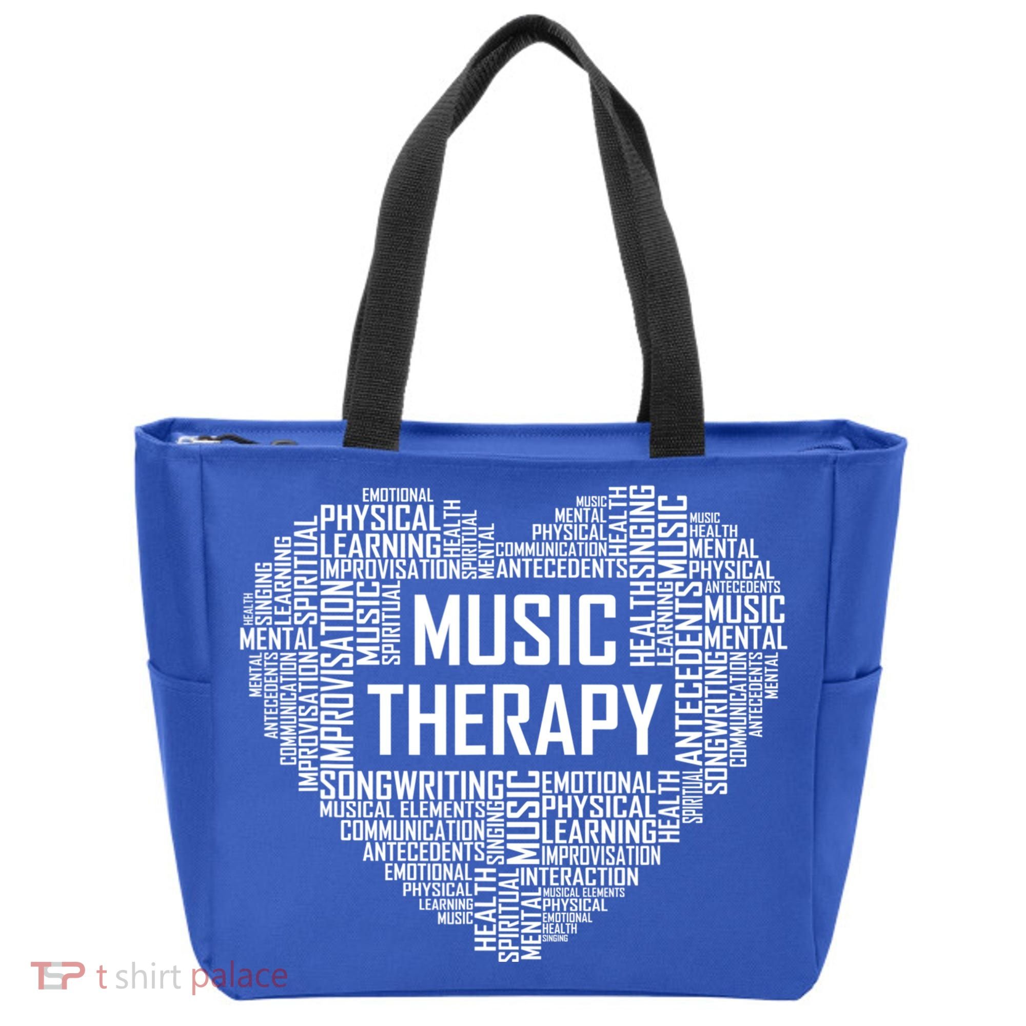 Music Therapy Heart Gift Therapist Appreciation Graduation Gift Tote Bag