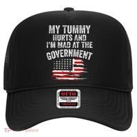 My Tummy Hurts And I'm MAD At The Government Meme Hat thumb 0
