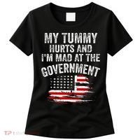 My Tummy Hurts And I'm MAD At The Government Meme Women's T-Shirt thumb 0