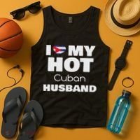 Married To Hot Cuba Man I Love My Hot Cuban Husband Tank Top thumb 4