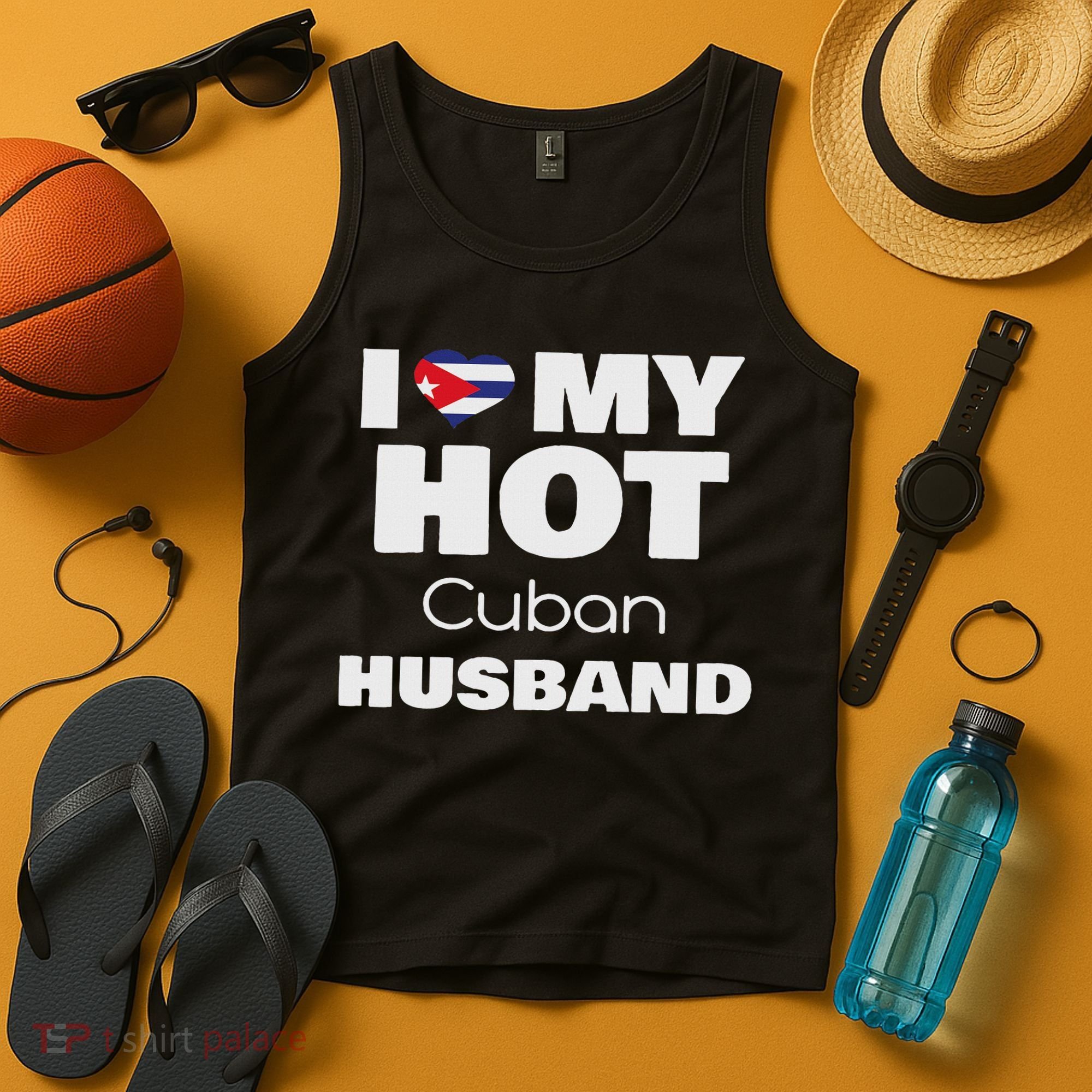 Married To Hot Cuba Man I Love My Hot Cuban Husband Tank Top