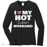 Married To Hot Cuba Man I Love My Hot Cuban Husband Women's Long Sleeve Shirt thumb 0