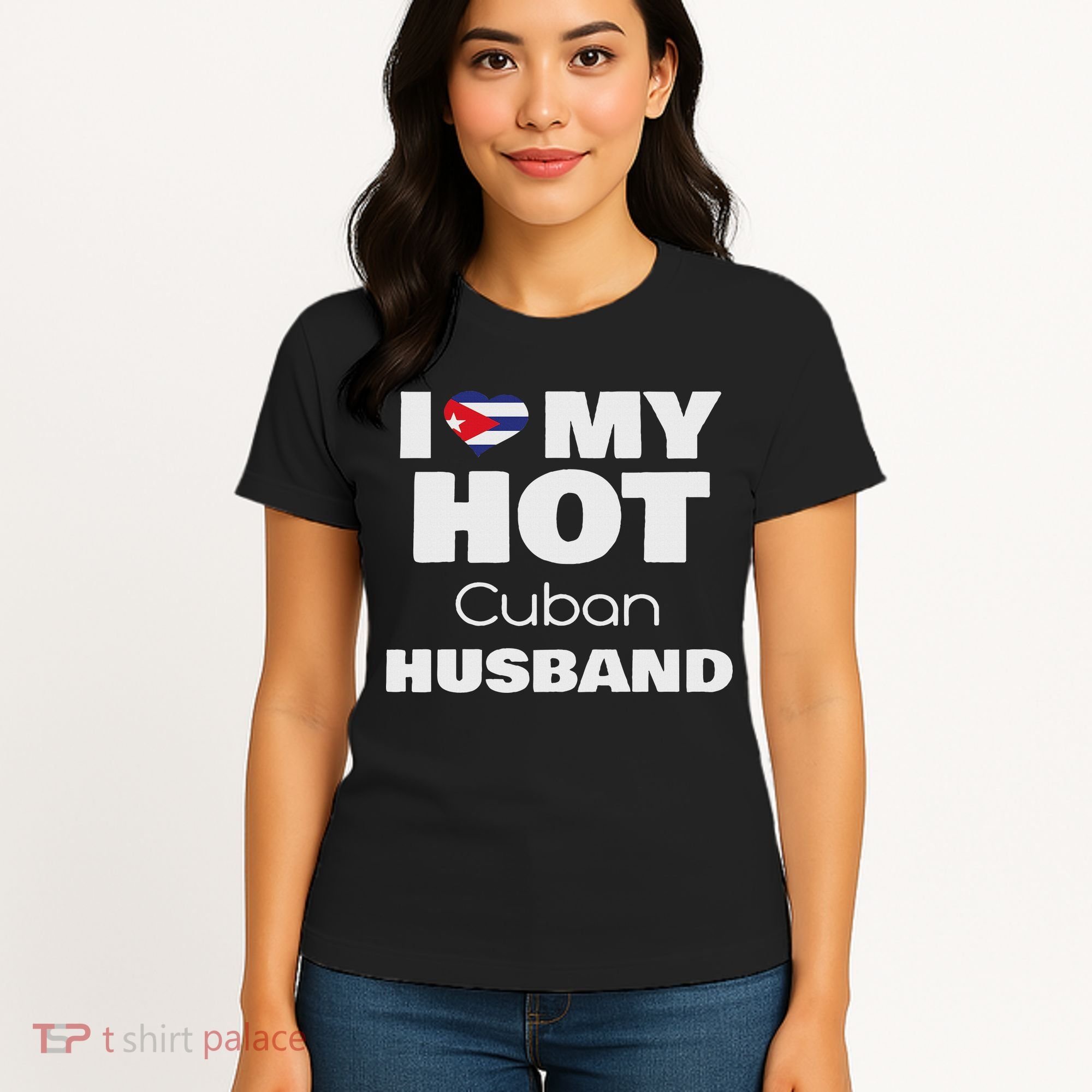 Married To Hot Cuba Man I Love My Hot Cuban Husband Women's T-Shirt