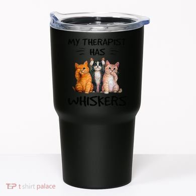My Therapist Has Whiskers Funny Cat Lovers Tumbler