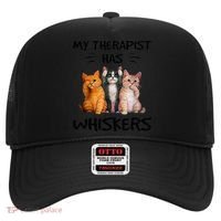 My Therapist Has Whiskers Funny Cat Lovers Hat thumb 0