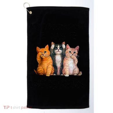 My Therapist Has Whiskers Funny Cat Lovers Golf Towel