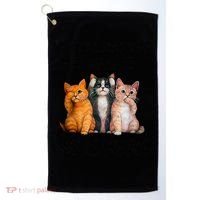 My Therapist Has Whiskers Funny Cat Lovers Golf Towel thumb 0