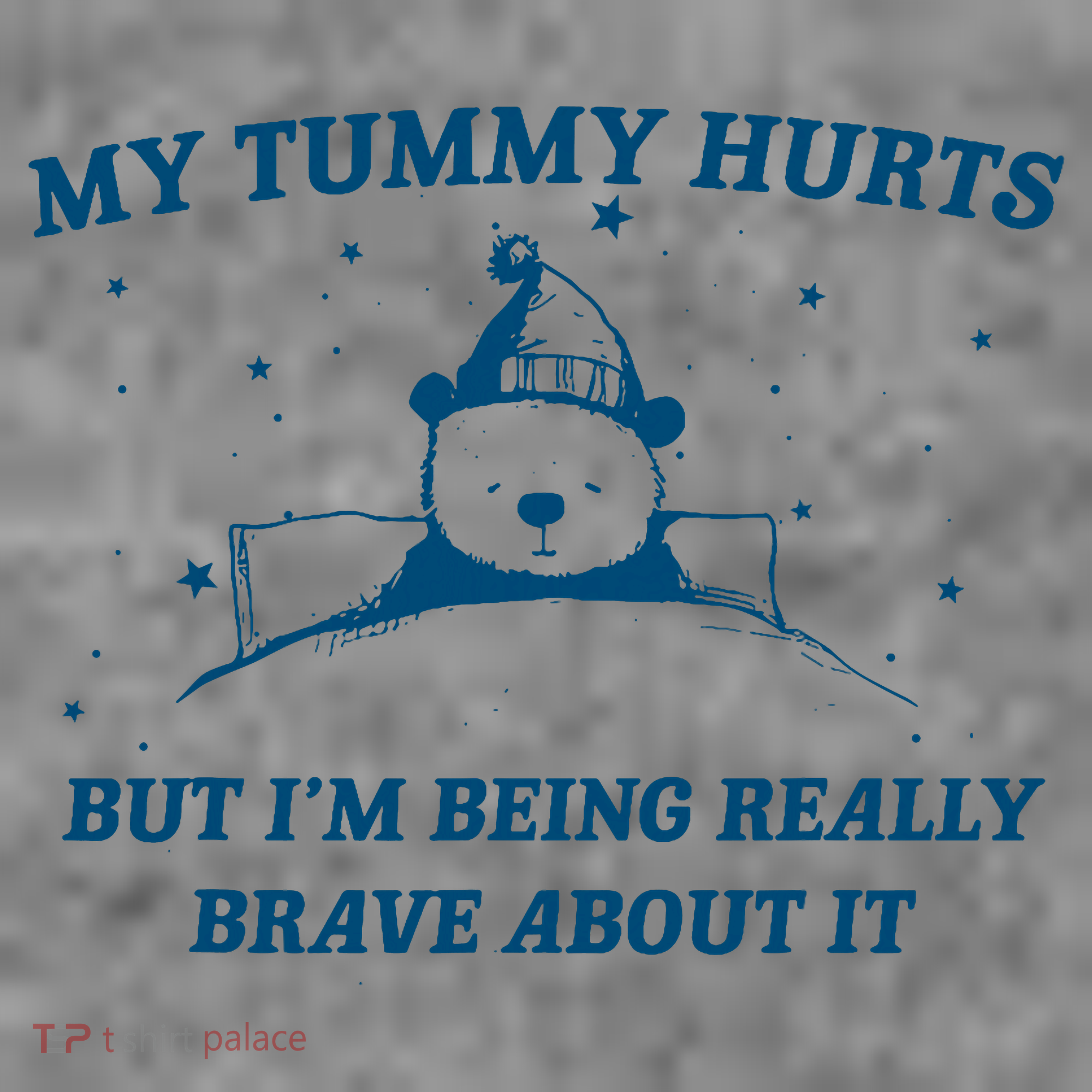 My Tummy Hurts Funny Bear Retro Cartoon Meme Old Cartoon Toddler Hoodie