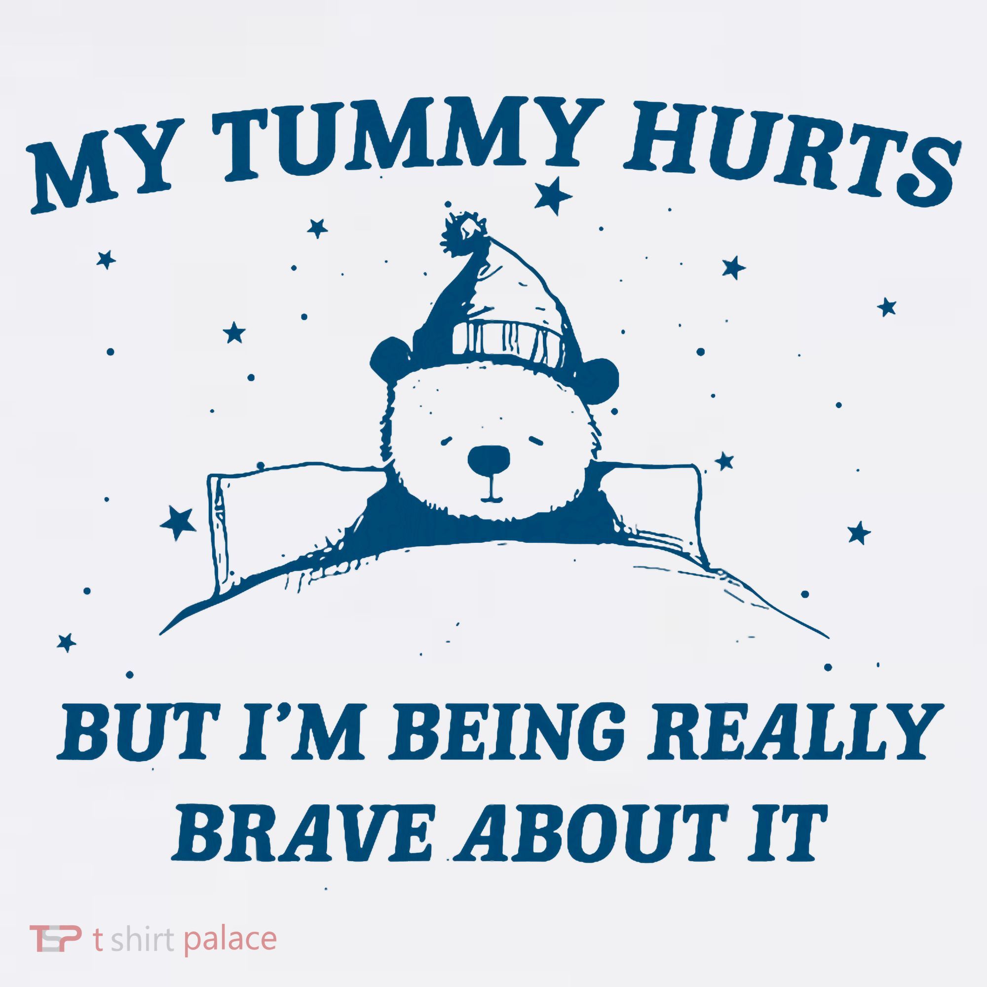 My Tummy Hurts Funny Bear Retro Cartoon Meme Old Cartoon Visor