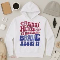 My Tummy Hurts Tummy Ache Survivor Hoodie thumb 3