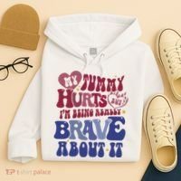 My Tummy Hurts Tummy Ache Survivor Hoodie thumb 4