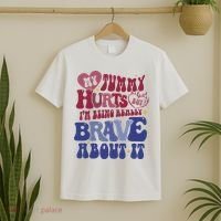 My Tummy Hurts Tummy Ache Survivor T-Shirt thumb 2