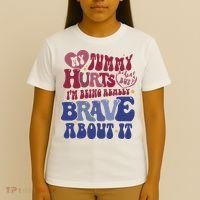 My Tummy Hurts Tummy Ache Survivor T-Shirt thumb 4