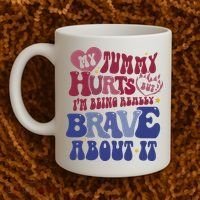 My Tummy Hurts Tummy Ache Survivor Coffee Mug thumb 2