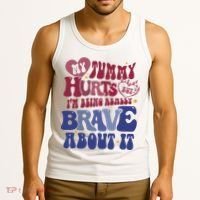 My Tummy Hurts Tummy Ache Survivor Tank Top thumb 3