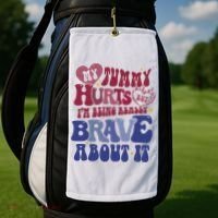 My Tummy Hurts Tummy Ache Survivor Golf Towel thumb 2