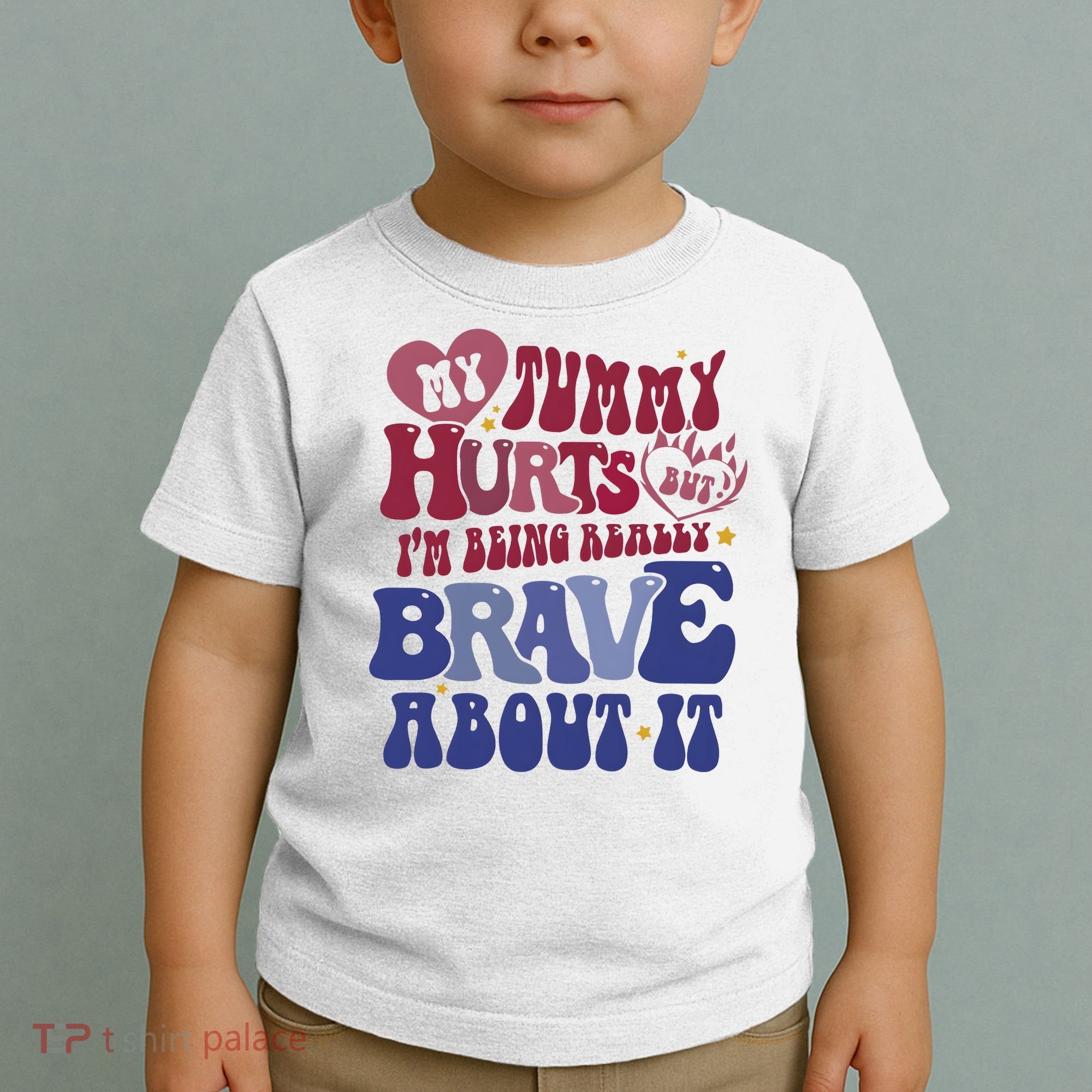 My Tummy Hurts Tummy Ache Survivor Toddler T-Shirt