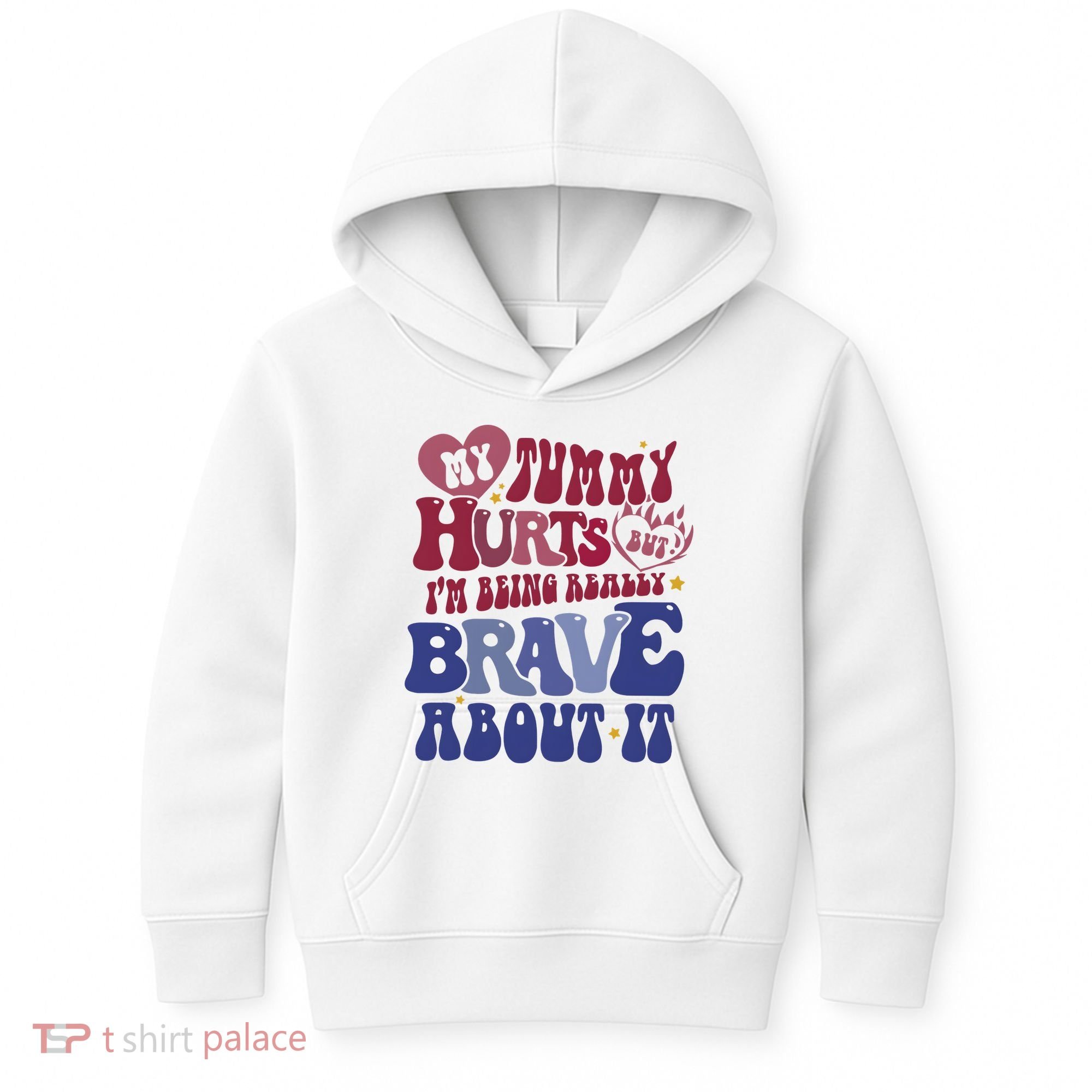 My Tummy Hurts Tummy Ache Survivor Kids Hoodie