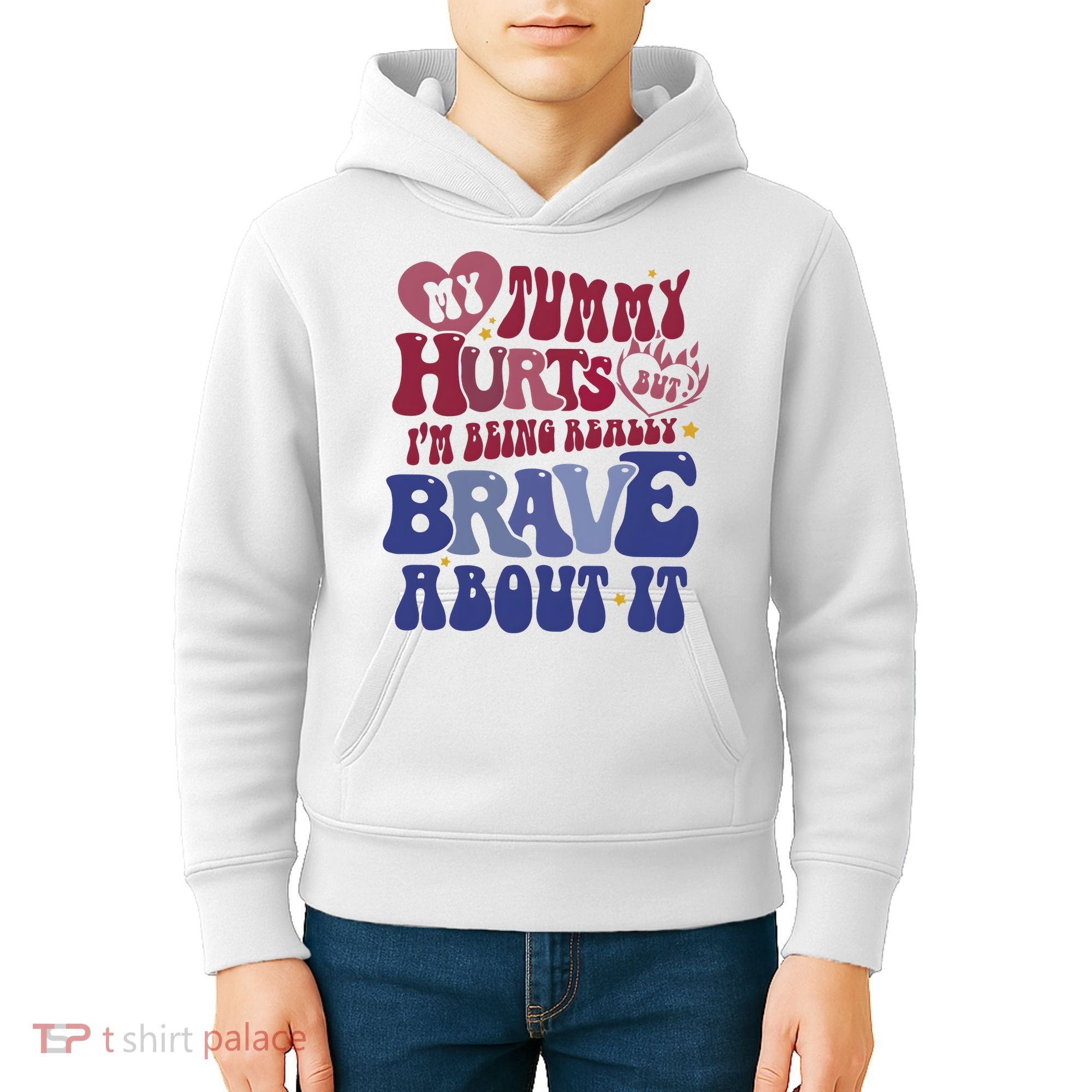 My Tummy Hurts Tummy Ache Survivor Kids Hoodie