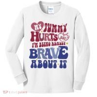 My Tummy Hurts Tummy Ache Survivor Kids Long Sleeve Shirt thumb 0