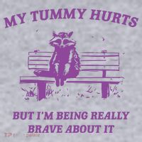 My Tummy Hurts Raccoon Women's Sweatshirt thumb 2