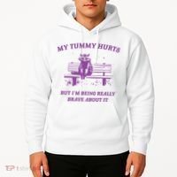 My Tummy Hurts Raccoon Hoodie thumb 2