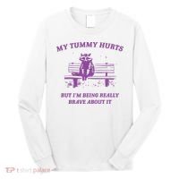 My Tummy Hurts Raccoon Long Sleeve Shirt thumb 0