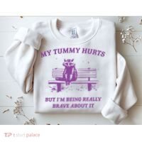 My Tummy Hurts Raccoon Sweatshirt thumb 2